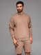 Dresowy zestaw dla par UNISEX bluza + szorty - brązowy V16 Z108 XL/XXL 4