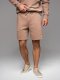 Dresowy zestaw dla par UNISEX bluza + szorty - brązowy V16 Z108 M/L 6