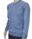 Sweter męski gładki wełniany w szpic z wełny XXL 2XL jeans niegryzący 1703 1