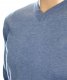 Sweter męski gładki wełniany w szpic z wełny XXL 2XL jeans niegryzący 1703 2