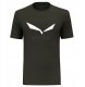 Koszulka solidlogo dry ss-dark olive melange-50 (l) SALEWA 1