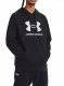 Bluza z kapturem Under Armour Rival Fleece Logo Hoodie - black/white 1
