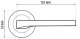 DOOR HANDLE FEBE MAT NICKEL 2