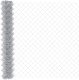 vidaXL Ogrodzenie z 20 srebrnymi słupkami 1.5x10 m stal 2