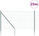vidaXL Ogrodzenie Euro z 13 kotwami 1.2x25m stal ocynkowana zielona 2