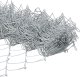 vidaXL VidaXL Ogrodzenie z łańcucha z 13 flanszowanymi słupami 0.4 x 25 m ocynkowana stal 2