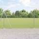 vidaXL Ogrodzenie Linkowe z 7 Flanszowymi Słupkami 1,2x10 m Stal Ocynkowana 1