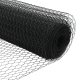 vidaXL Płot sześciokątny Szary 0.5x10 m Stal, Słupki ogrodzeniowe 7 szt. Szare 32 mm 100 cm Stal ocynkowana 5