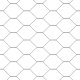 vidaXL Ogrodzenie sześciokątne Szare 1.5x10 m Stalowe, Słupki ogrodzeniowe Szare 32 mm 200 cm Stal ocynkowana 3