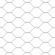 vidaXL Ogrodzenie heksagonalne Szary 1.2x10 m Stal, Słupki ogrodzeniowe z gwoździem 7 szt. 32 mm 140 cm stal ocynkowana 9
