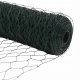 vidaXL Ogrodzenie heksagonalne Szary 1.2x10 m Stal, Słupki ogrodzeniowe z gwoździem 7 szt. 32 mm 140 cm stal ocynkowana 10