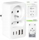 Rozgałęźnik sieciowy 2 gniazda + 2x USBA + 2x USB-C VA0374 Vayox 13