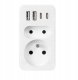 Rozgałęźnik sieciowy 2 gniazda + 2x USBA + 2x USB-C VA0374 Vayox 18
