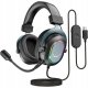 Słuchawki gamingowe FIFINE H6 AmpliGame RGB z mikrogonem studyjne nauszne 1