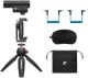 Sennheiser MKE 400 MOBILE KIT - Mikrofon pojemnościowy, superkardioidalny, wyposażony w filtr dolnoprzepustowy ze statywem Manfrotto 4