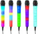 Mikrofon Fenton Mikrofon karaoke z oświetleniem LED RGB KMD55B czarny one size 3