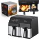 Extralink Home Air Fryer SJ-1000 10L EU | Frytkownica | (6L+4L)  2500W 7