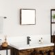 Lustro vidaXL Lustro Łazienkowe LED Wędzone Dębowe 40x8.5x37 cm Drewno Inżynieryjne 1