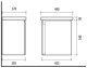 CABIN WITH WASHBASIN WTU-50GE-PM GLD OAK 3