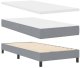 Łóżko sprężynowe z materacem jasnoszary 90x190 cm Tkanina 5