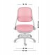 Fotel Obrotowy Dla Dzieci I Młodzieży Regulowany Mark Adler Junior 4.7 Pink 7