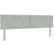 Łóżko Box Spring z Matracem i Światłem LED Jasnoszare 180x200 cm Aksamit 1