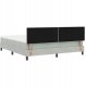 Łóżko Box Spring z Matracem i Światłem LED Jasnoszare 180x200 cm Aksamit 9