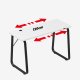 Biurko Gamingowe Komputerowe Huzaro Hero 1.5 White Dla Gracza 120Cm 10