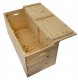 Drewniana skrzynia ogrodowa kufer 75x33x35,5 cm 88L 4