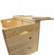 Drewniana skrzynia ogrodowa kufer 75x33x35,5 cm 88L 8