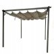 Metalowa pergola do ogrodu 3x4x2,3m beżowa, altana, pergola ogrodowa 1