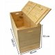 Drewniana Skrzynia 100x40x42 cm 168L Kufer Ogrodowy 1