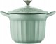 BUYDEEM Emaliowane naczynie żeliwne 1,8L, model CP541, kolor Cozy Greenish 1