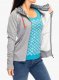 Bluza rozpinana damska Ocun Hoodie Zipper - grey paloma/silverscone 4
