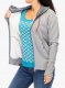 Bluza rozpinana damska Ocun Hoodie Zipper - grey paloma/silverscone 6