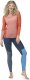 Bluza termiczna damska Norrona Falketind Equaliser Merino Round Neck - peach/orange 2