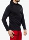 Bluza z kapturem męska Brubeck Thermo Wool by Pustelnik - black 2