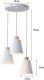 Lampa sufitowa metalowa klosz lite drewno wisząca AT25-3SZ-White 2