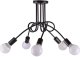 Lampa sufitowa metalowa loft supła wisząca AT42-5SZ-Black 1