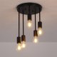 Lampa sufitowa metalowa loft retro wisząca AT29-5SZ-Black 2