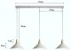 Lampa sufitowa metalowa klosz lite drewno wisząca AT33-3SZ-White 2