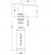 Dispenser for washing machine Blue water Alfa, bronze 1