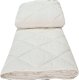 Satin fitted sheet CREYA BEJ V9, cream color, 180 x 200 + 25 cm, 100% cotton 1