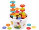 Hola Zestaw sorter zabawka sensoryczna montessori ogródek piramida kwiatki 3