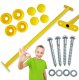 Drążek Metalowy Żółty 90cm Uchwyt do podciągania 1