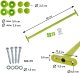 4iQ Group Drążek Metalowy Limonkowy 90cm Uchwyt do podciągania 16