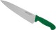 Nóż kucharski HACCP 400 mm, ostrze szerokie, gładkie, spiczaste 265 mm, zielony | TECHNICA, Silver Line 4