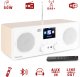 Radio internetowe Bari DAB WiFi BT białe one size 1