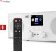 Radio internetowe Bari DAB WiFi BT białe one size 16