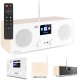 Radio internetowe Bari DAB WiFi BT białe one size 19